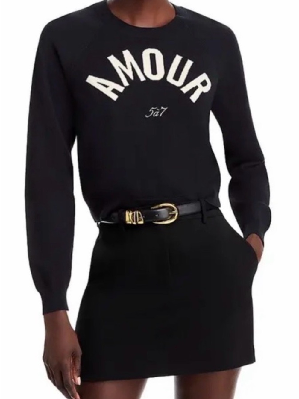 CINQÀ SEPT Amour Raglan Sleeve Sweater